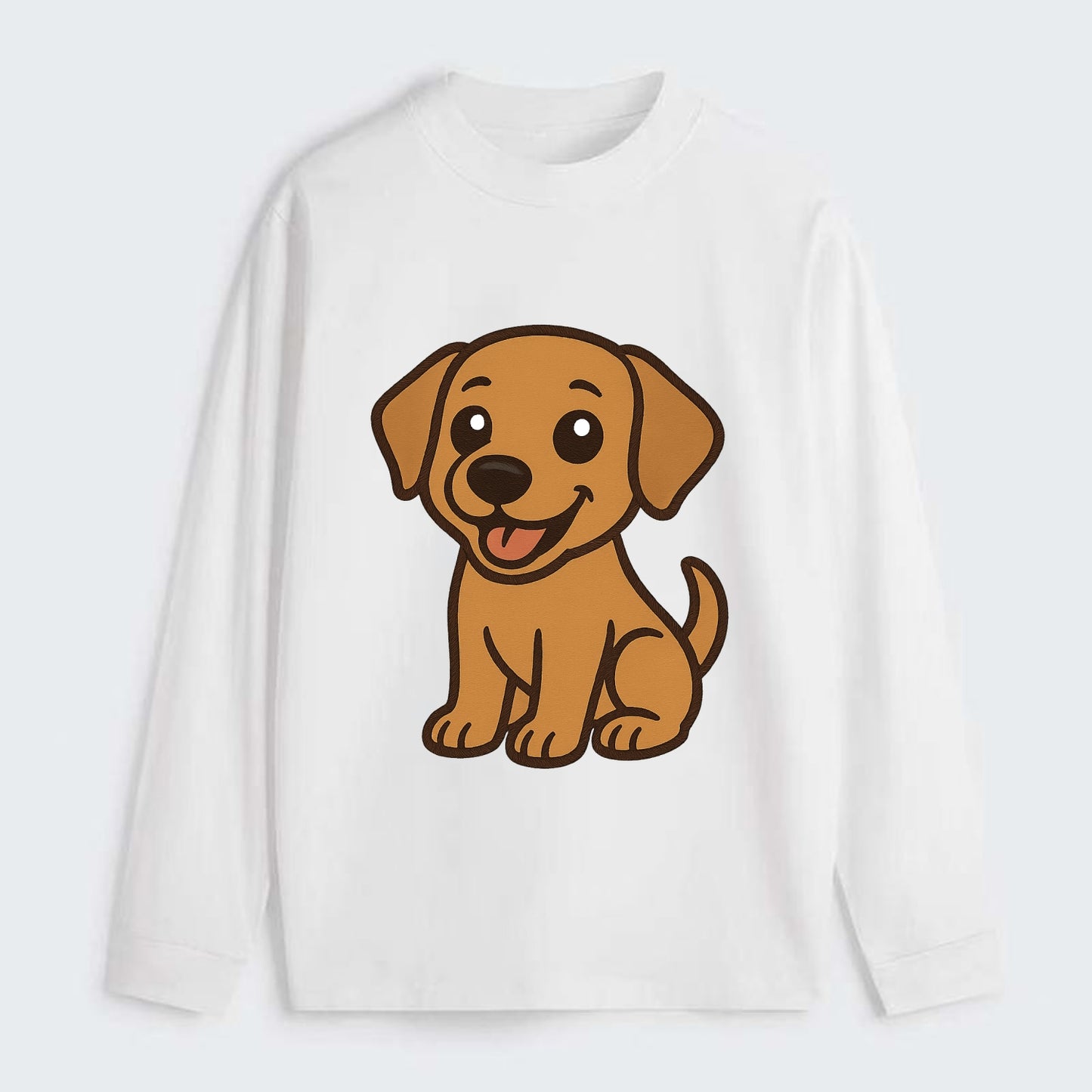 Labrador - Happy panting expression - Classic Long Sleeve Shirt - White