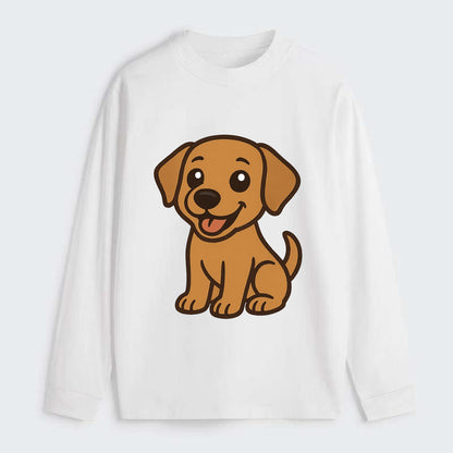 Labrador - Happy panting expression - Classic Long Sleeve Shirt - White