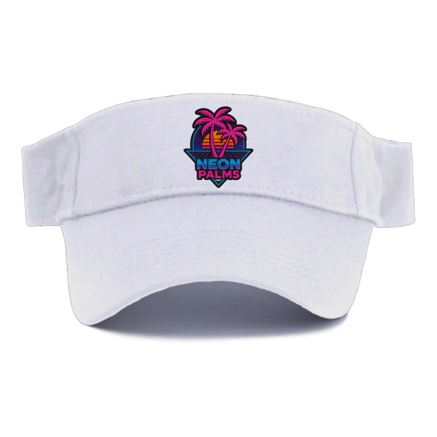 Neon Palms - Visor - White