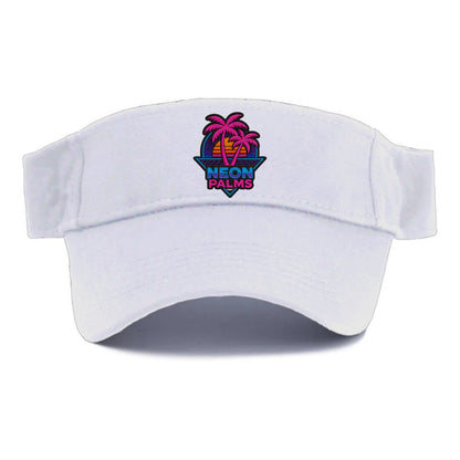 Neon Palms - Visor - White