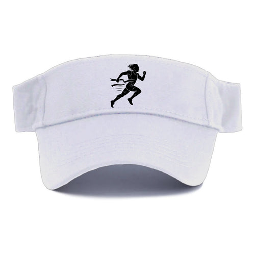 Runner sprinting finish line - Visor