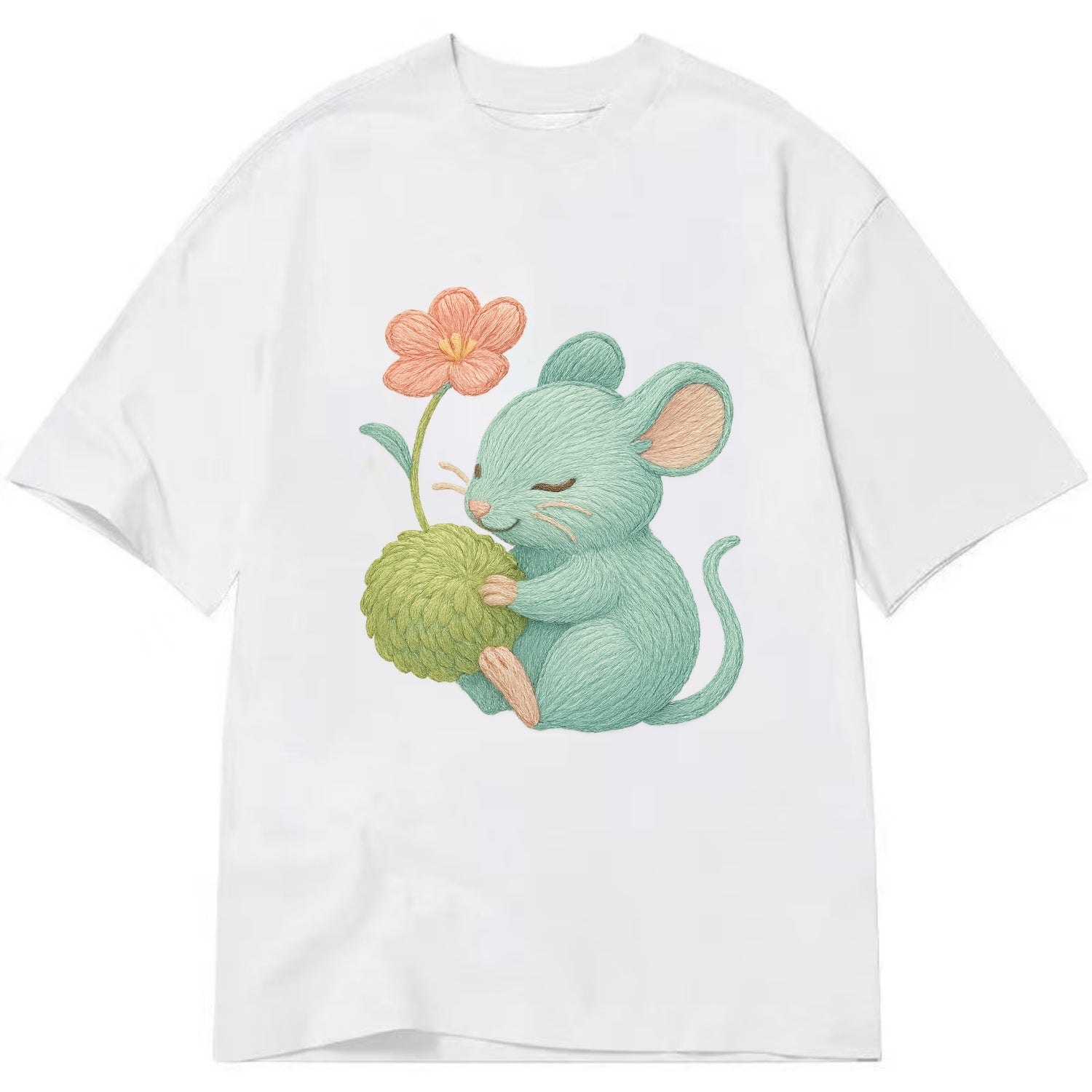 Mint Mouse - Classic T-shirt - White