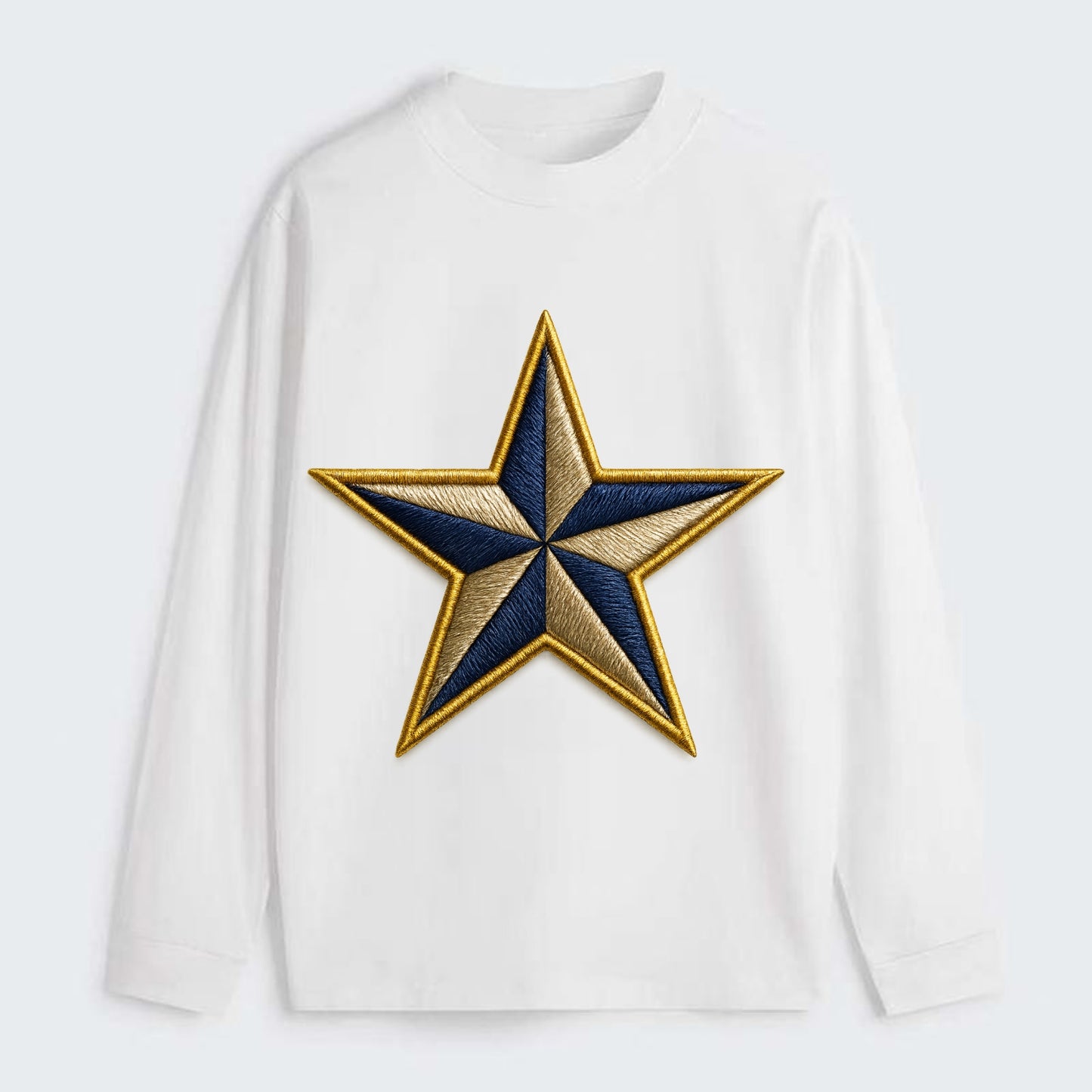 Nautical Star  - Classic Long Sleeve Shirt - White