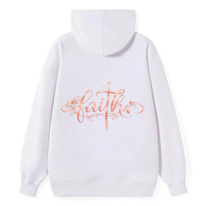 Faith - Classic Pullover Hoodie - White