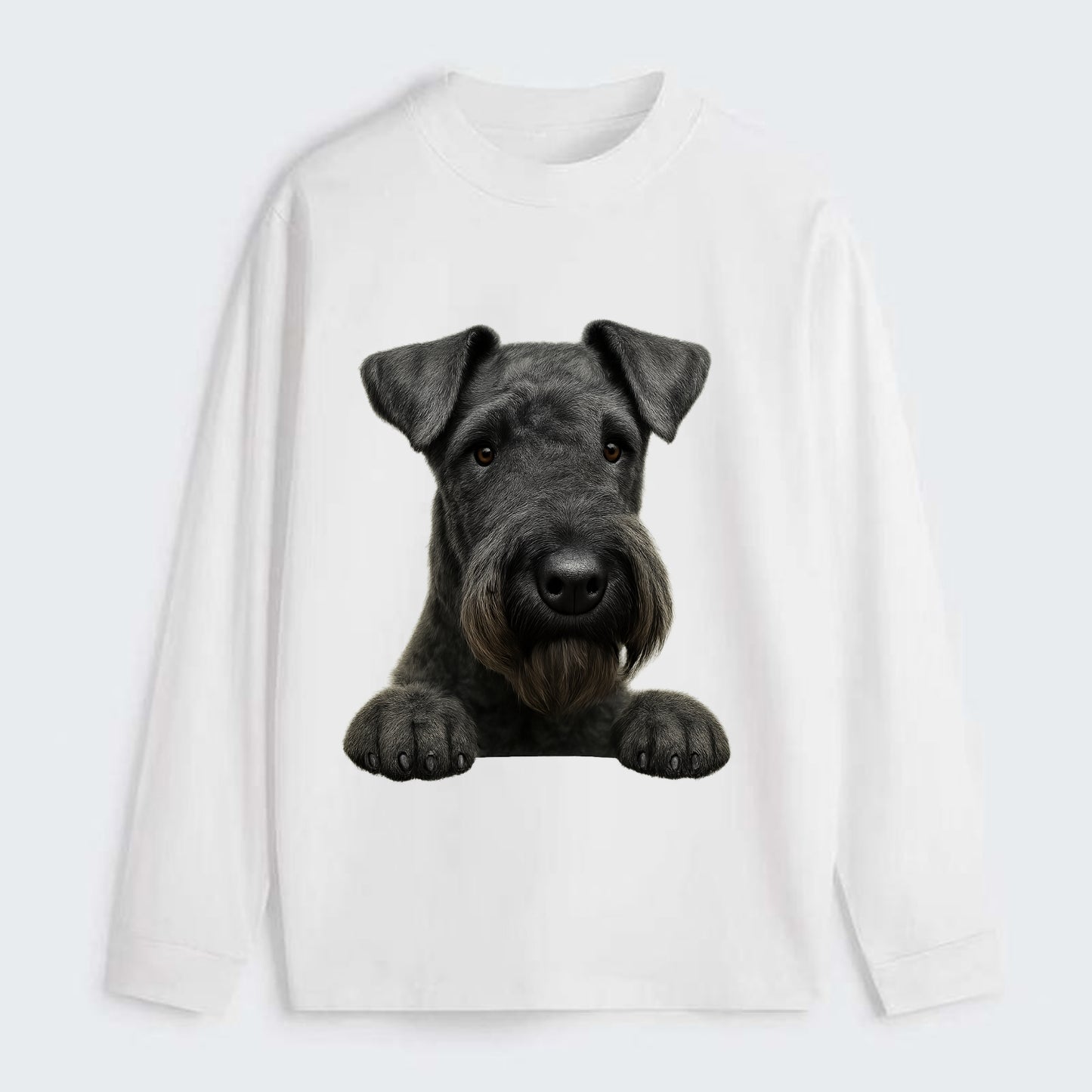 Kerry Blue Terrier  - Classic Long Sleeve Shirt - White