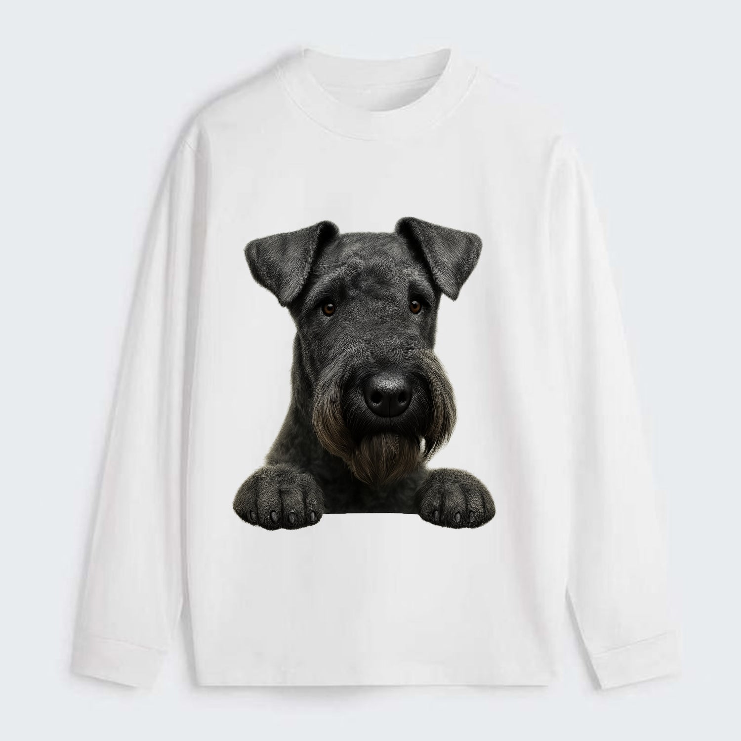 Kerry Blue Terrier  - Classic Long Sleeve Shirt - White
