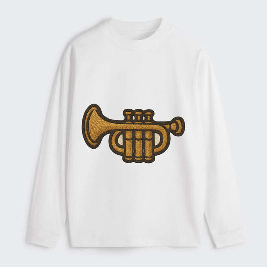 Trumpet  - Classic Long Sleeve Shirt - White