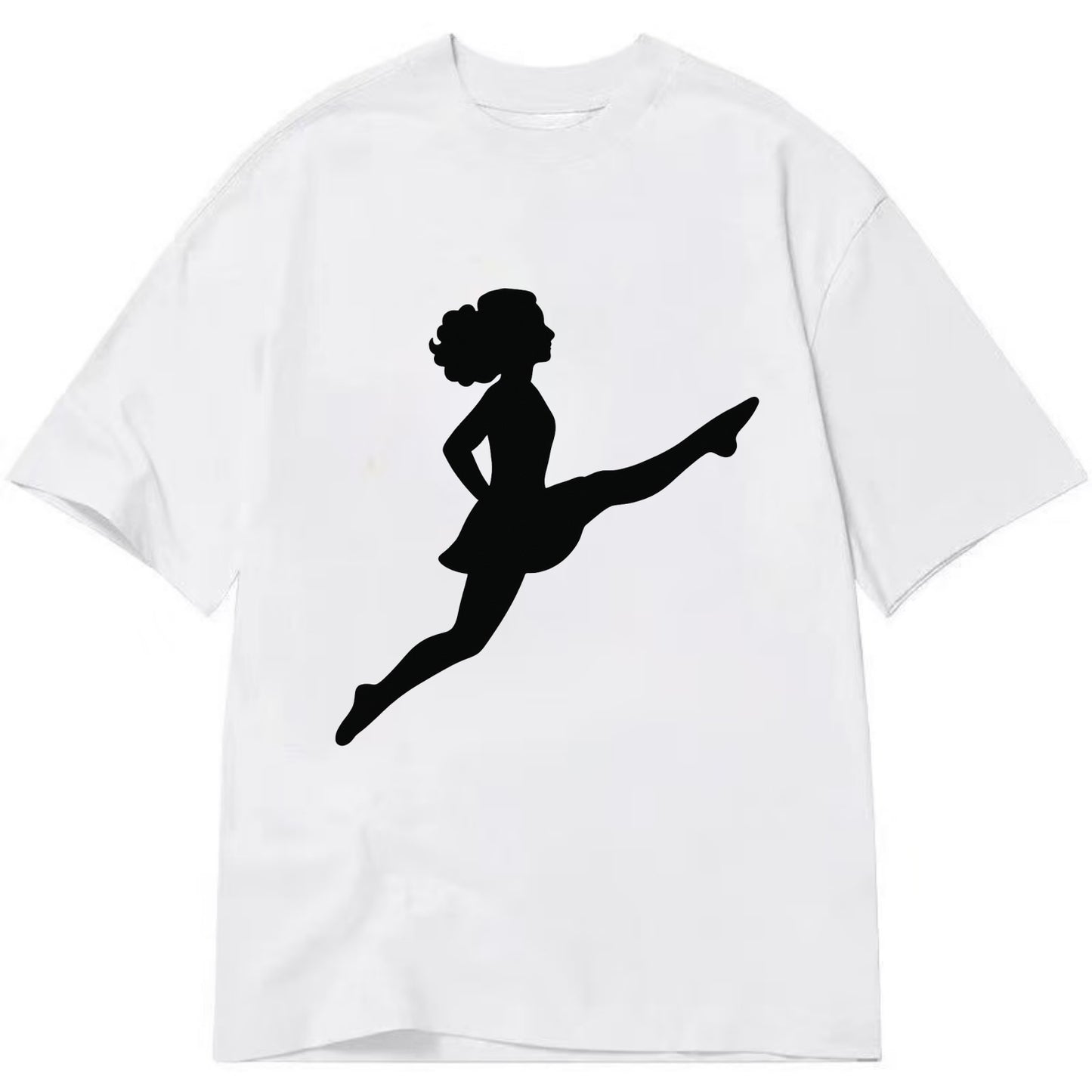 Irish step dancer Riverdance leap - Classic T-shirt - White