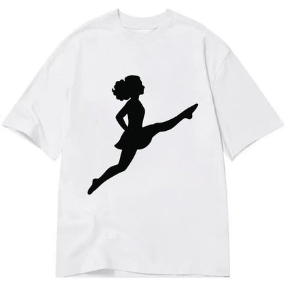 Irish step dancer Riverdance leap - Classic T-shirt - White