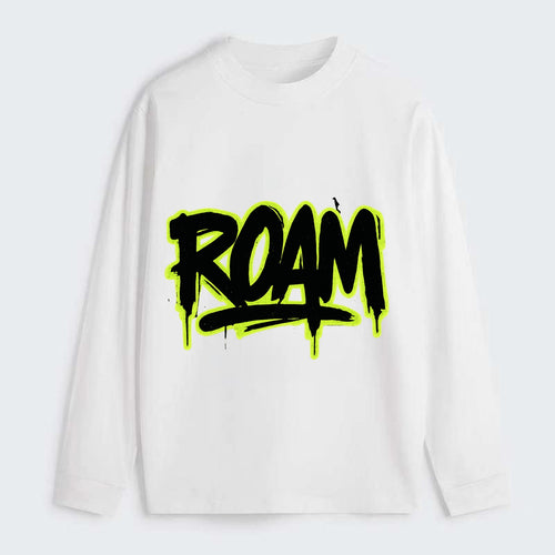 Bold typography design - ROAM - wander freely, no destination needed - Classic Long Sleeve Shirt