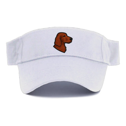 Irish Setter - Contemporary red setter l - Visor - White