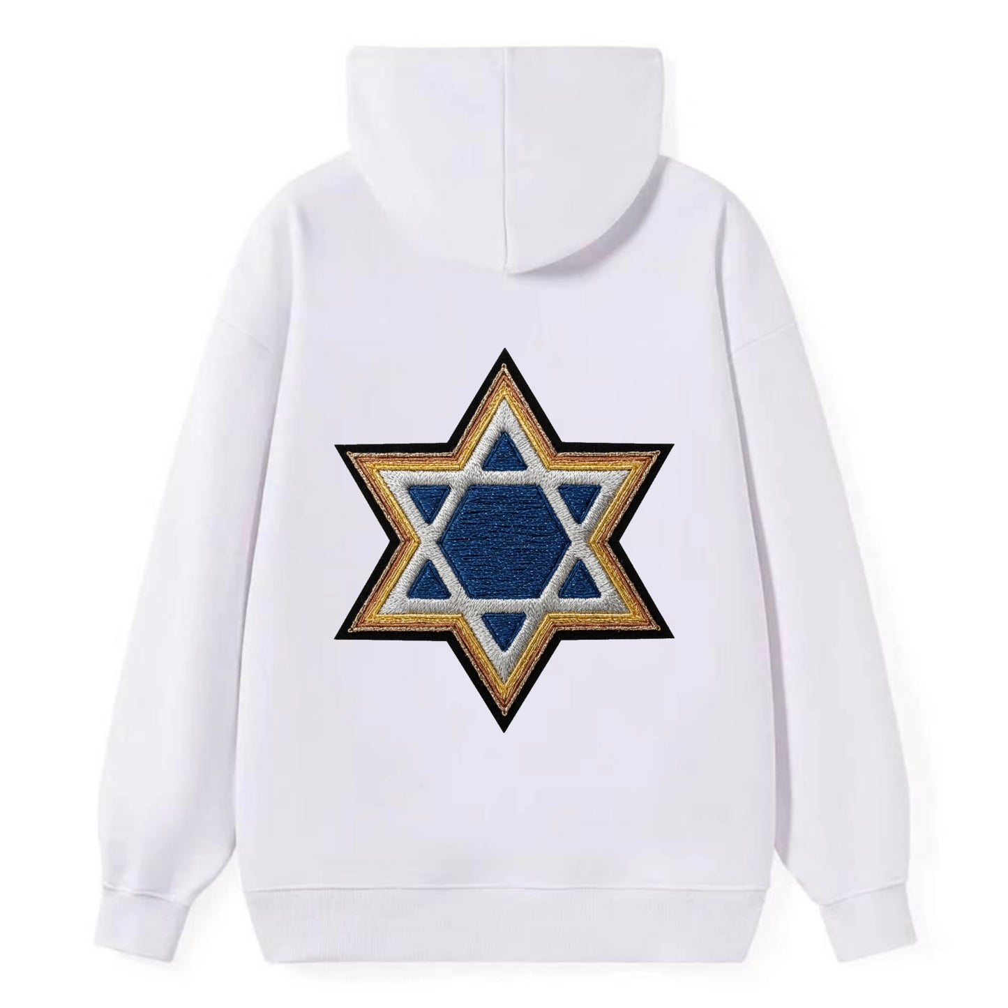Star of David - Classic Pullover Hoodie - White