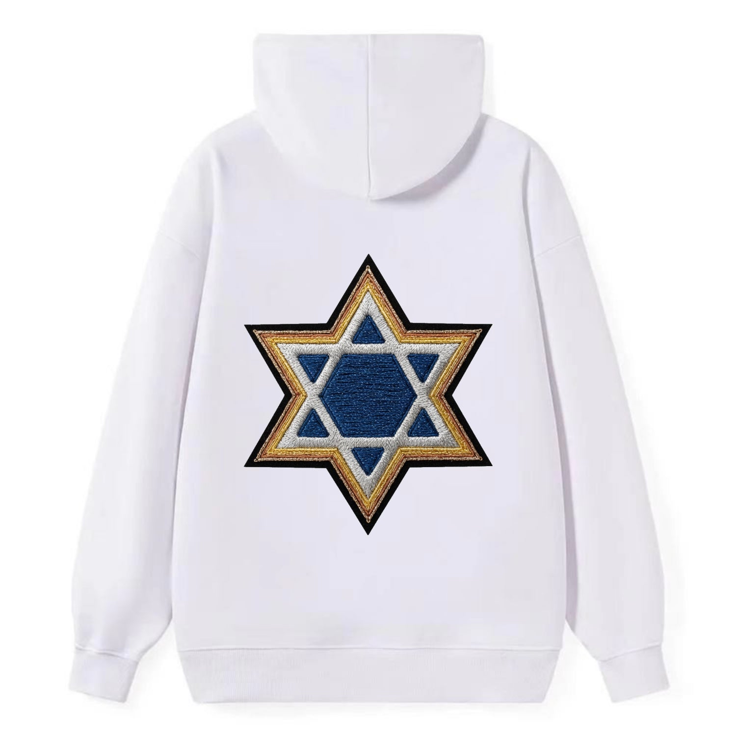 Star of David - Classic Pullover Hoodie - White