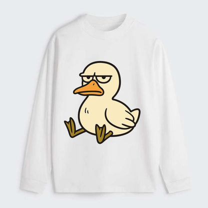 The Duck Judging Silently - Classic Long Sleeve Shirt - White