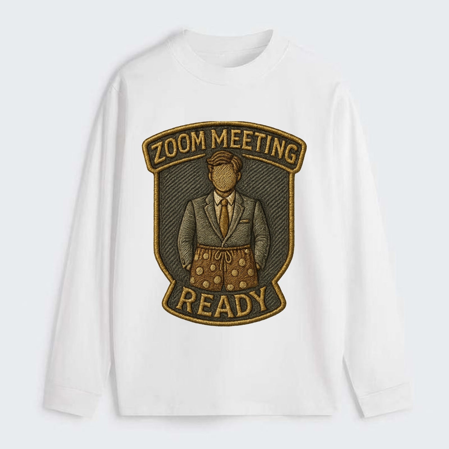 Zoom Meeting Ready  - Classic Long Sleeve Shirt - White