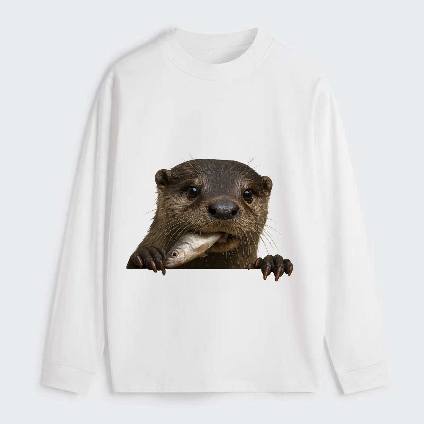 River Otter  - Classic Long Sleeve Shirt - White