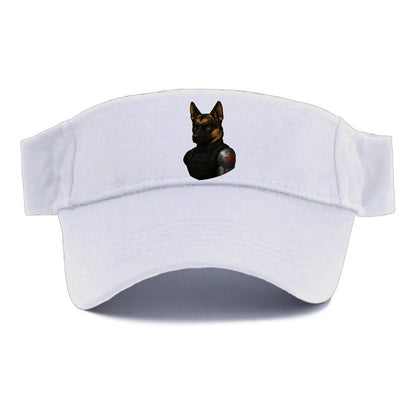 German Shepherd Winter Soldier  - Visor - White