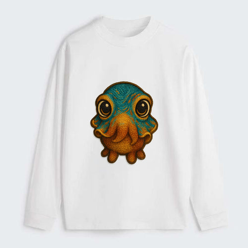 Baby Cuttlefish - color-changing skin, W-shaped pupil, front-facing, - Classic Long Sleeve Shirt