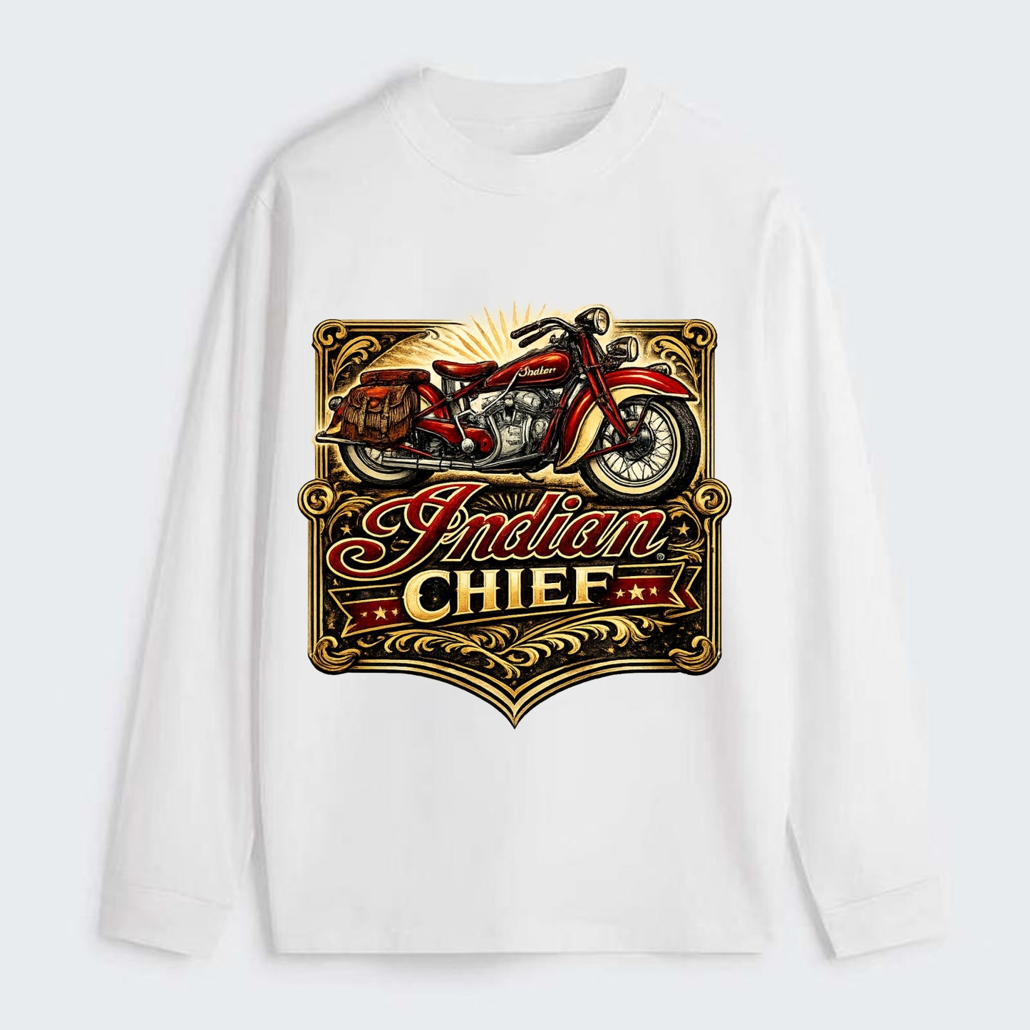 Classic Indian Chief - Classic Long Sleeve Shirt - White