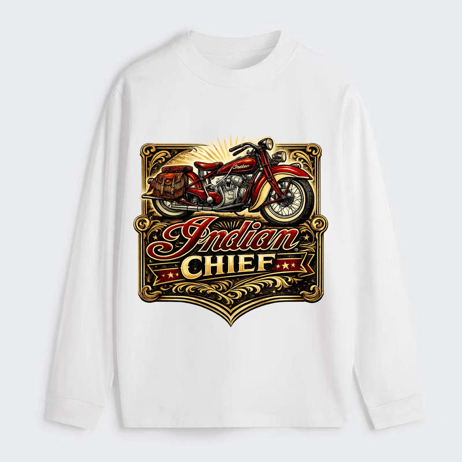 Classic Indian Chief - Classic Long Sleeve Shirt - White