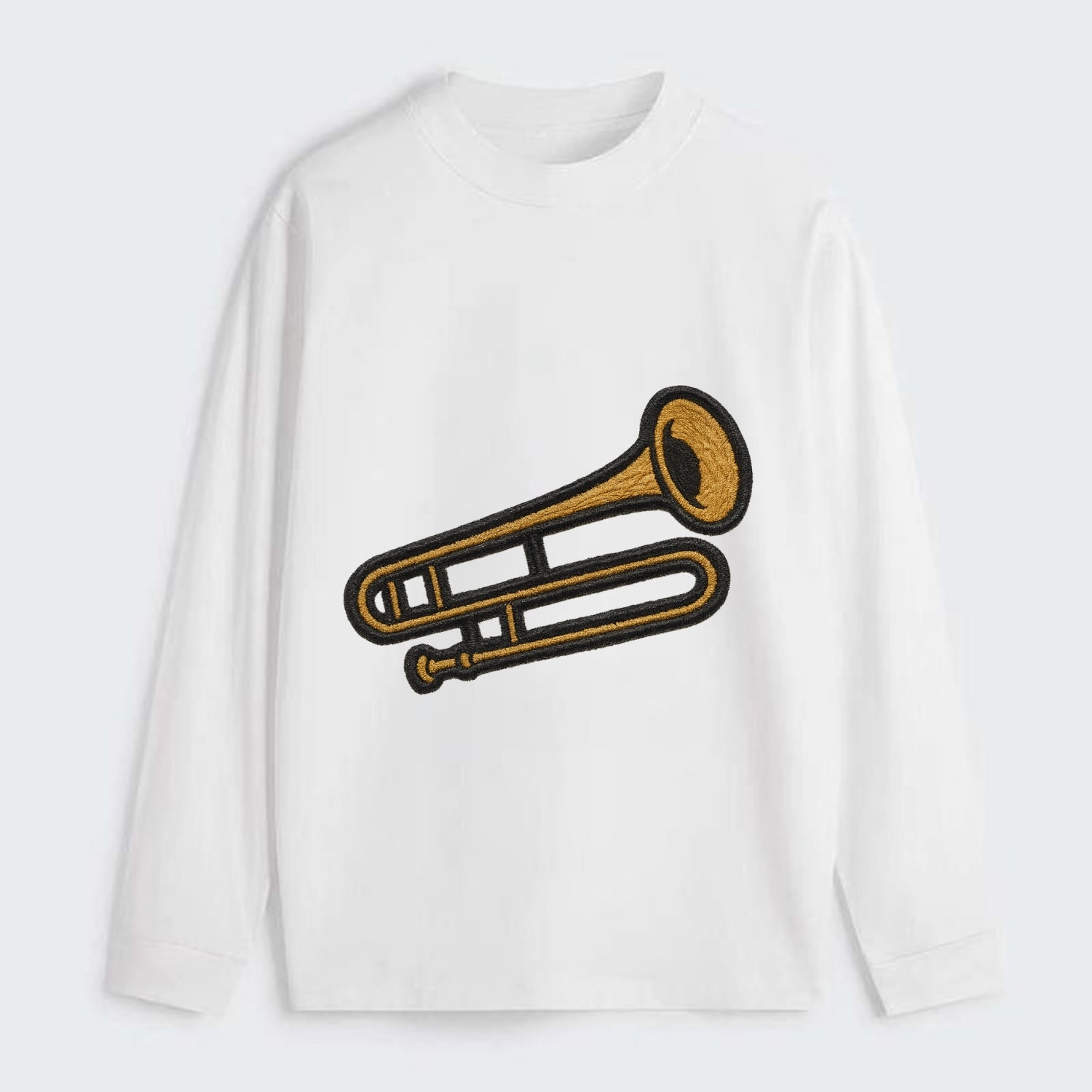 Trombone  - Classic Long Sleeve Shirt - White