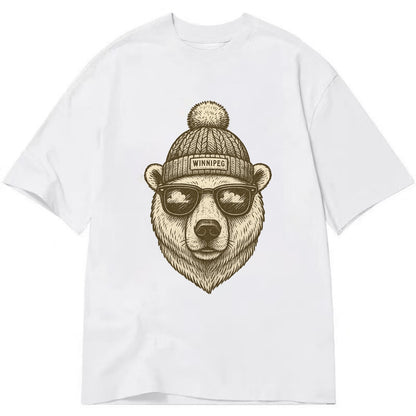 Winnipeg Polar Bear wearing Winnipeg bea - Classic T-shirt - White