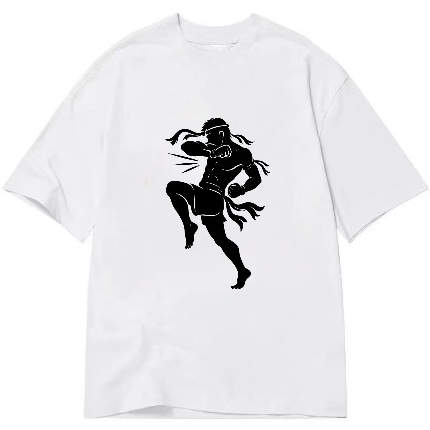 Thai Muay Thai fighter elbow strike - Classic T-shirt - White