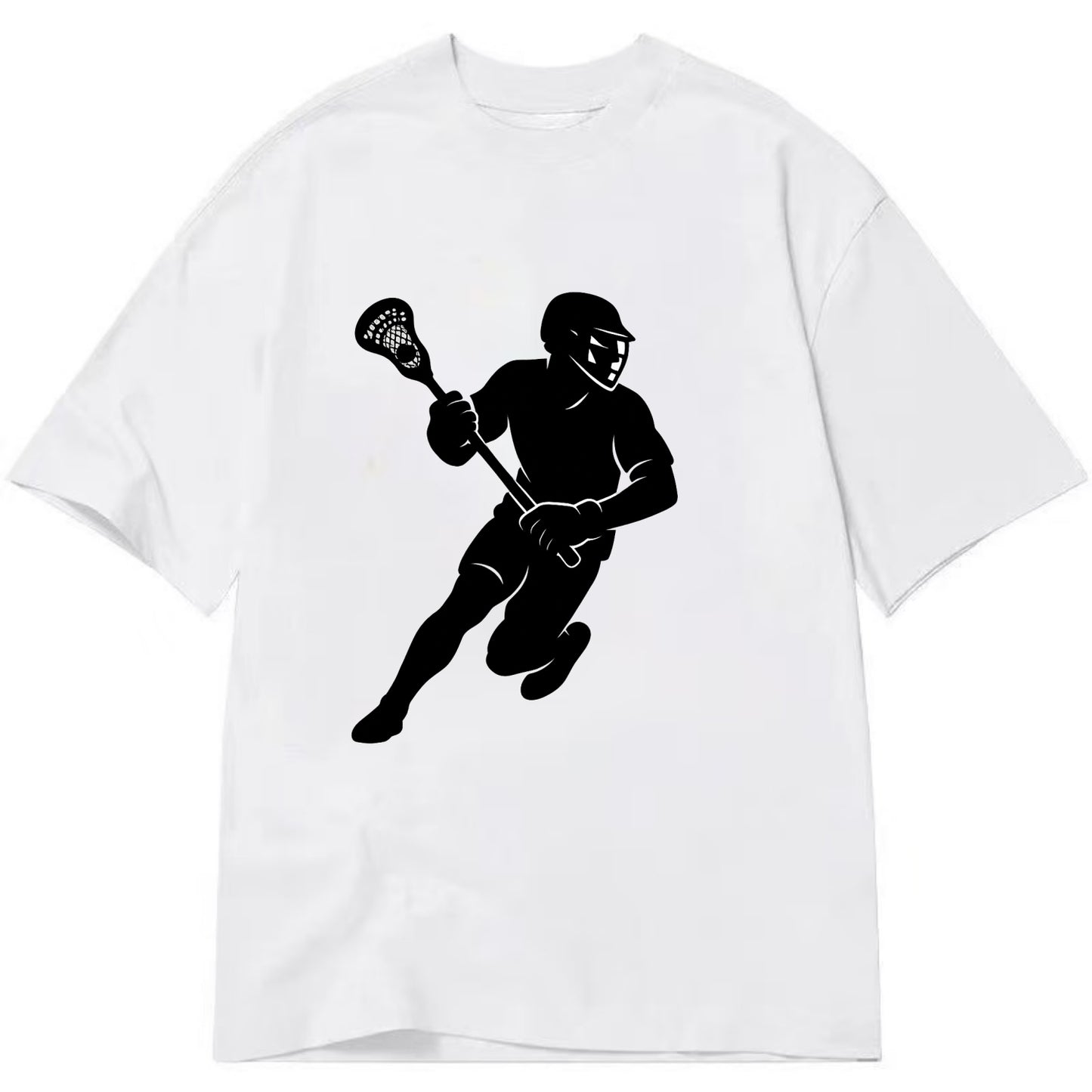 Lacrosse player cradling stick - Classic T-shirt - White