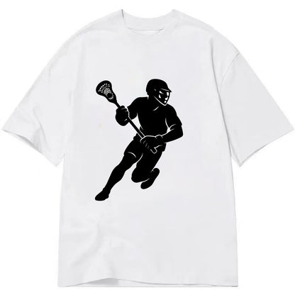 Lacrosse player cradling stick - Classic T-shirt - White