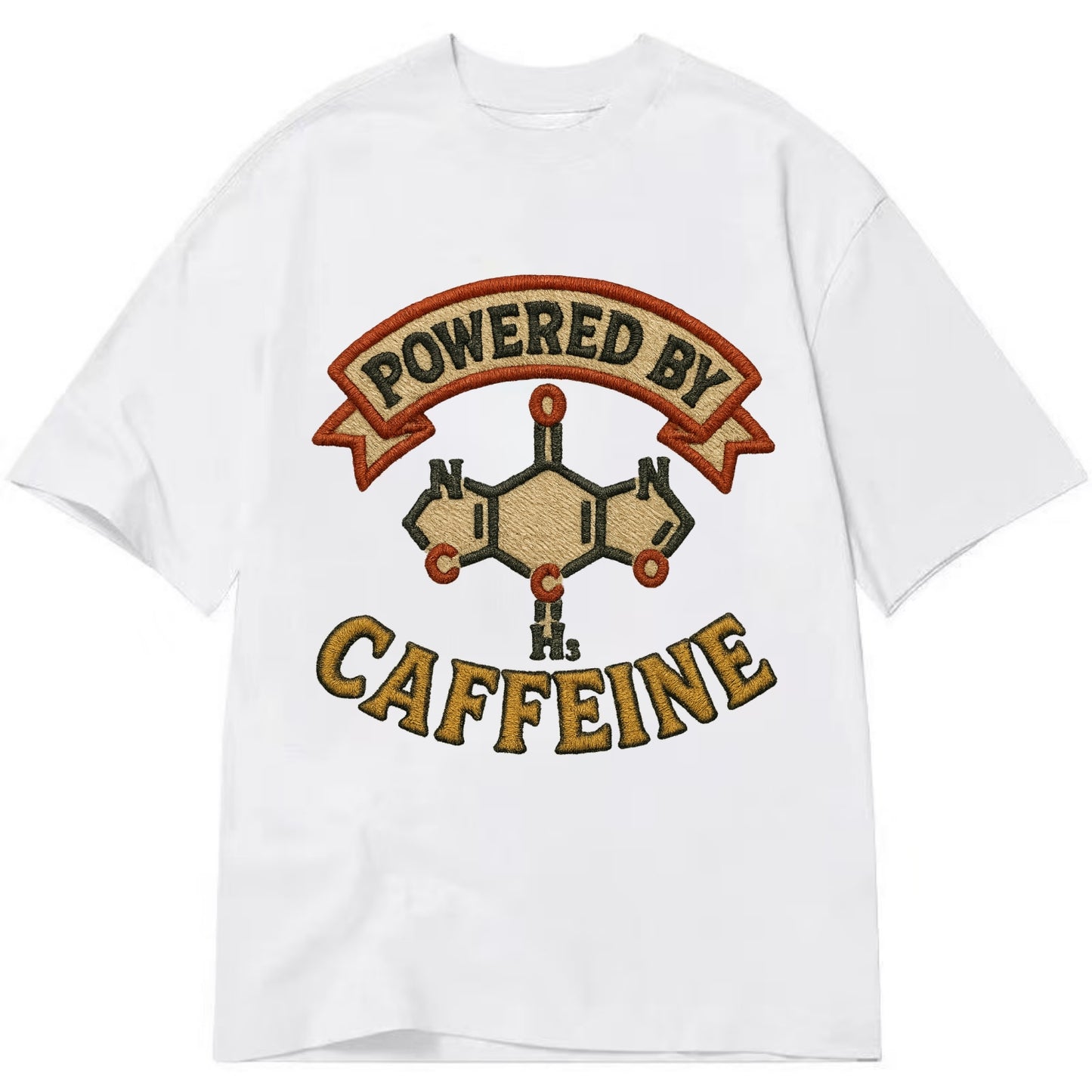 Powered By Caffeine  - Classic T-shirt - White