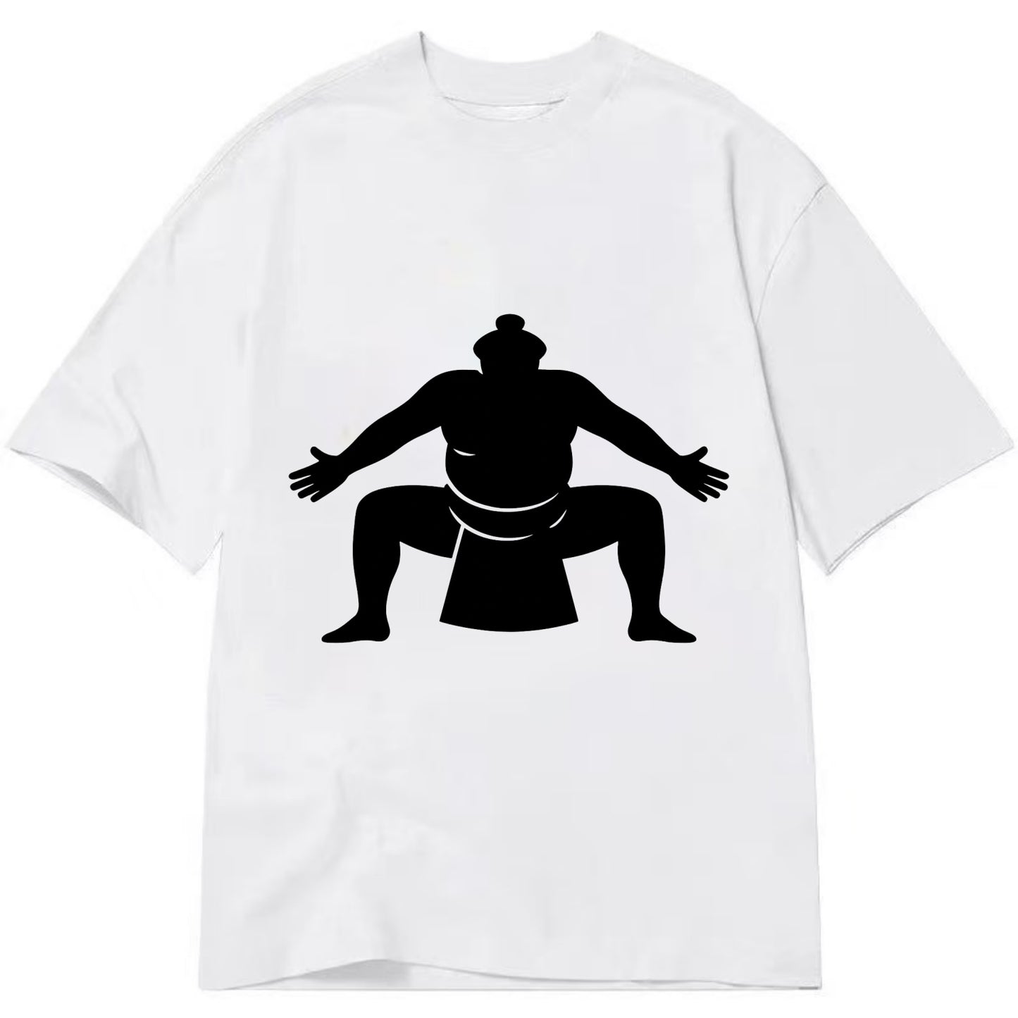 Japanese sumo wrestler ceremonial stance - Classic T-shirt - White