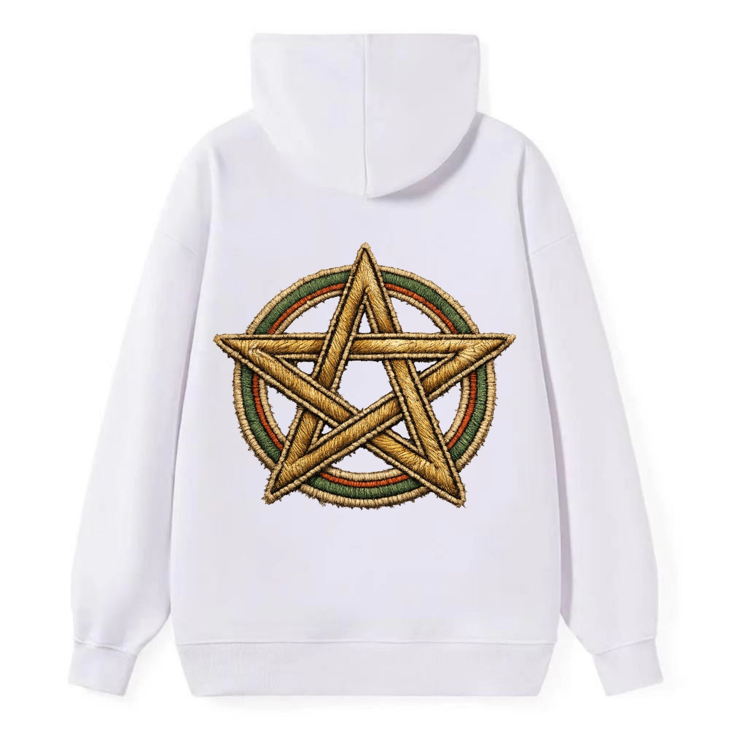 Pentacle Knot - Classic Pullover Hoodie - White