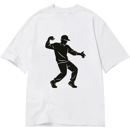 Hip-hop dancer popping and locking - Classic T-shirt - White