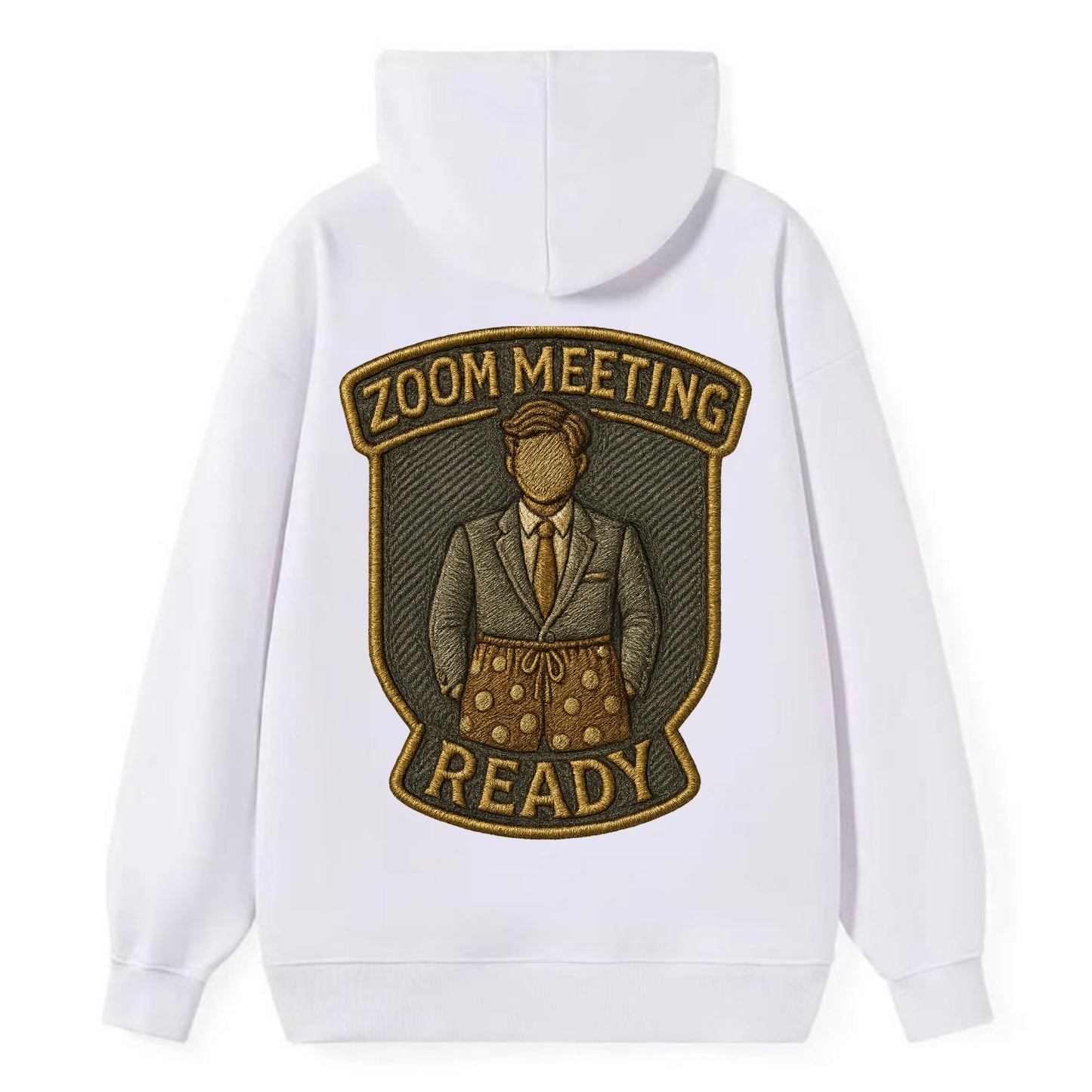 Zoom Meeting Ready  - Classic Pullover Hoodie - White