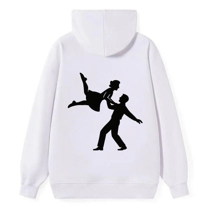 Swing dancers aerial lift - Classic Pullover Hoodie - White
