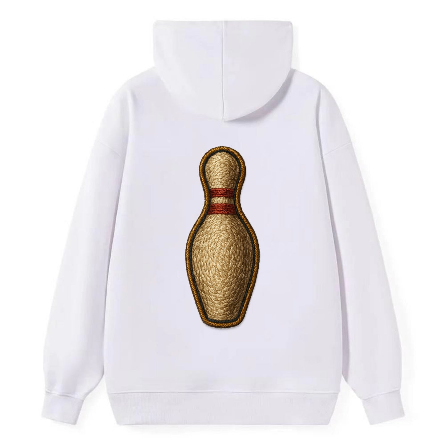 Bowling Pin  - Classic Pullover Hoodie - White