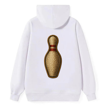Bowling Pin  - Classic Pullover Hoodie - White