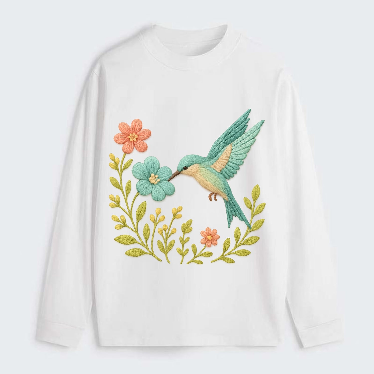 Mint Bee-Eater - Classic Long Sleeve Shirt - White