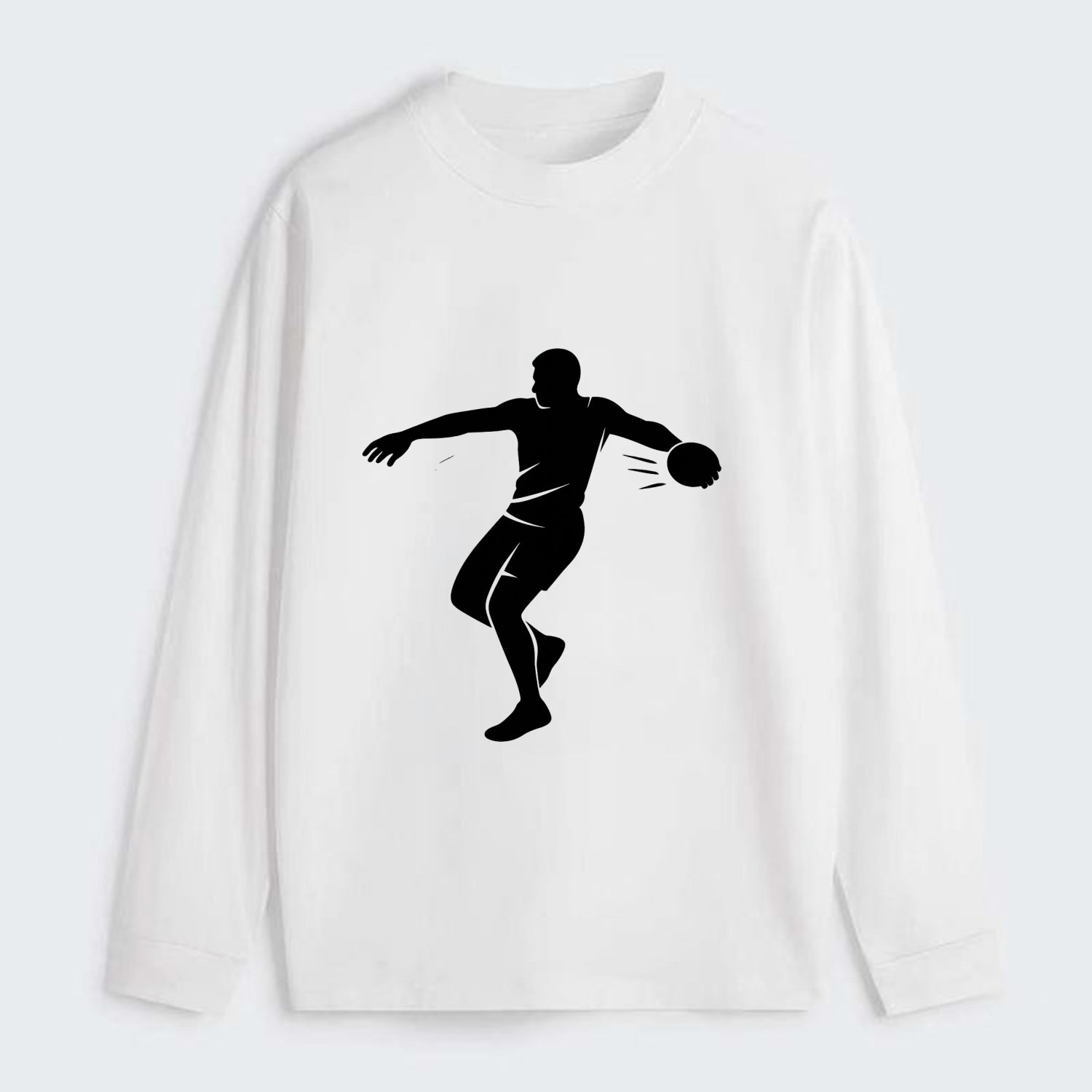Discus thrower spinning release - Classic Long Sleeve Shirt - White