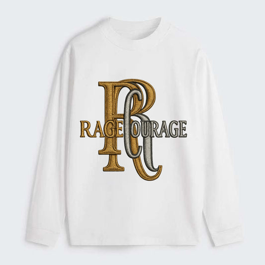 RAGE;COURAGE MODE Warrior Green Hat - Classic Long Sleeve Shirt - White