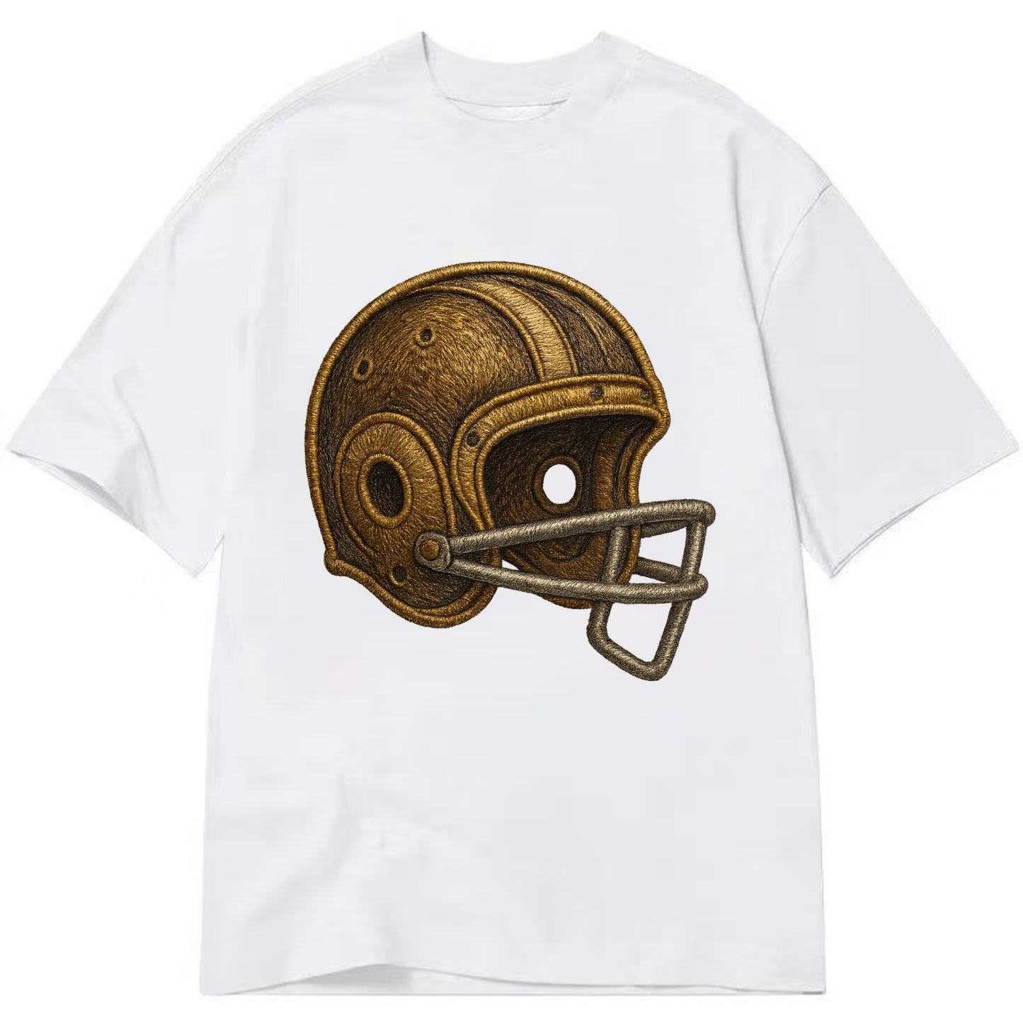 Football Helmet  - Classic T-shirt - White
