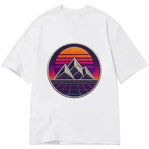 Retrowave Mountains - Classic T-shirt