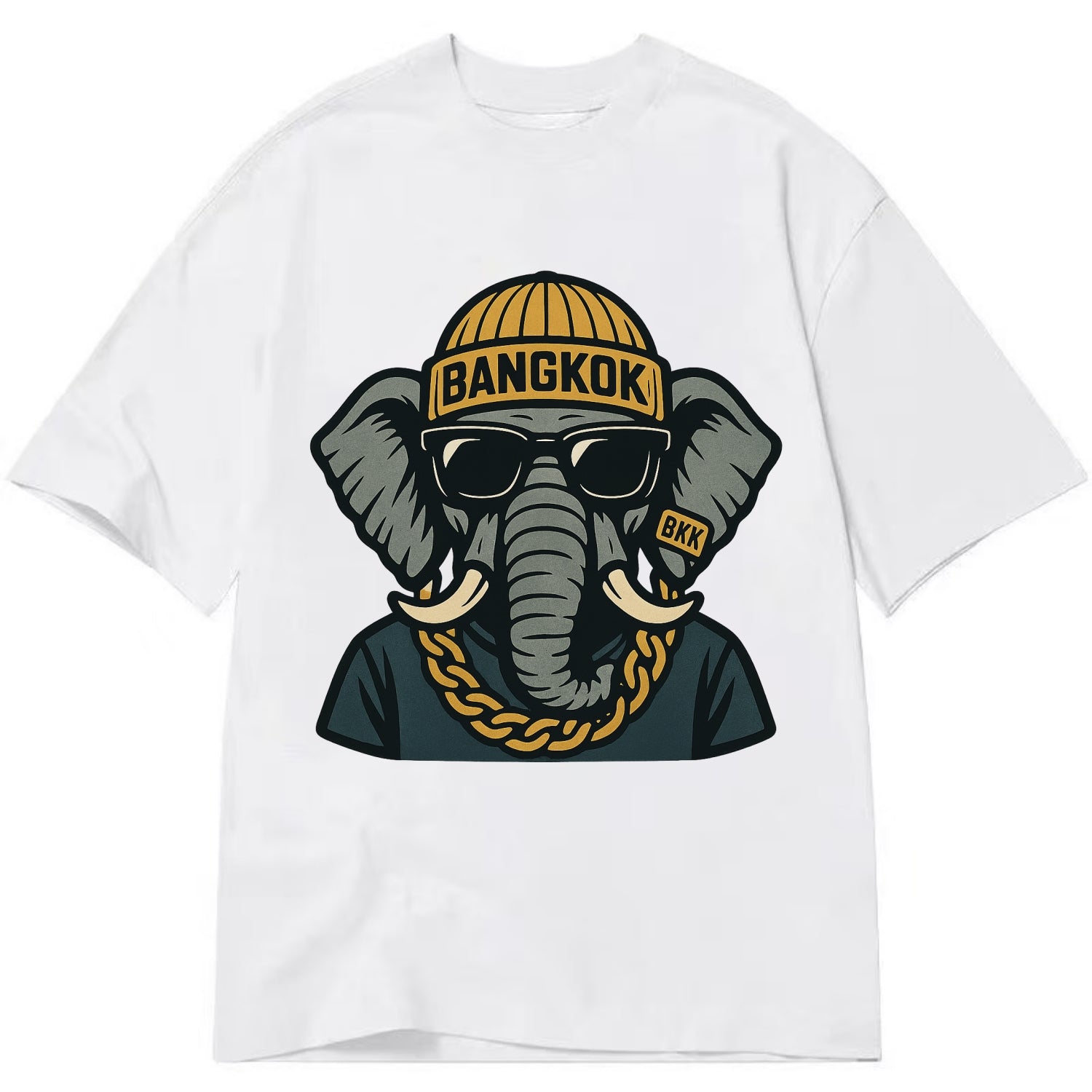 Bangkok Elephant - Classic T-shirt - White