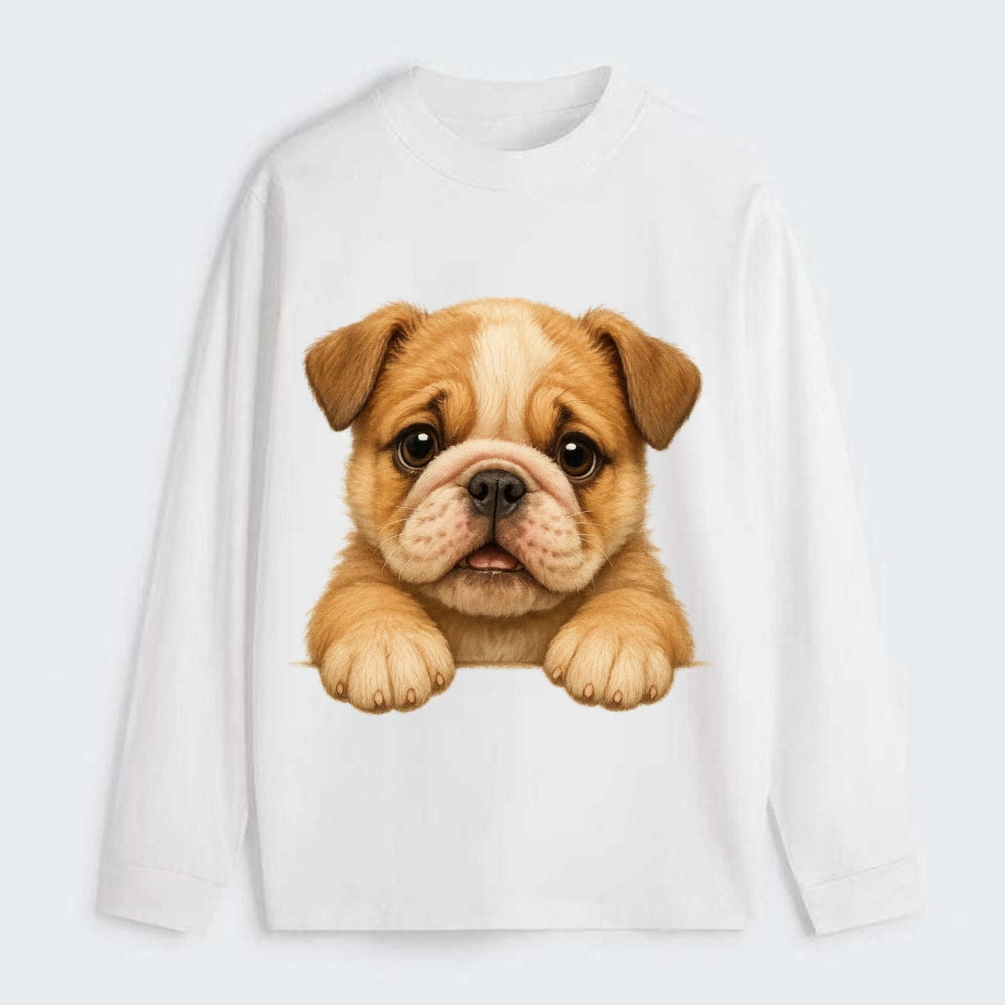 Bulldog  - Classic Long Sleeve Shirt - White