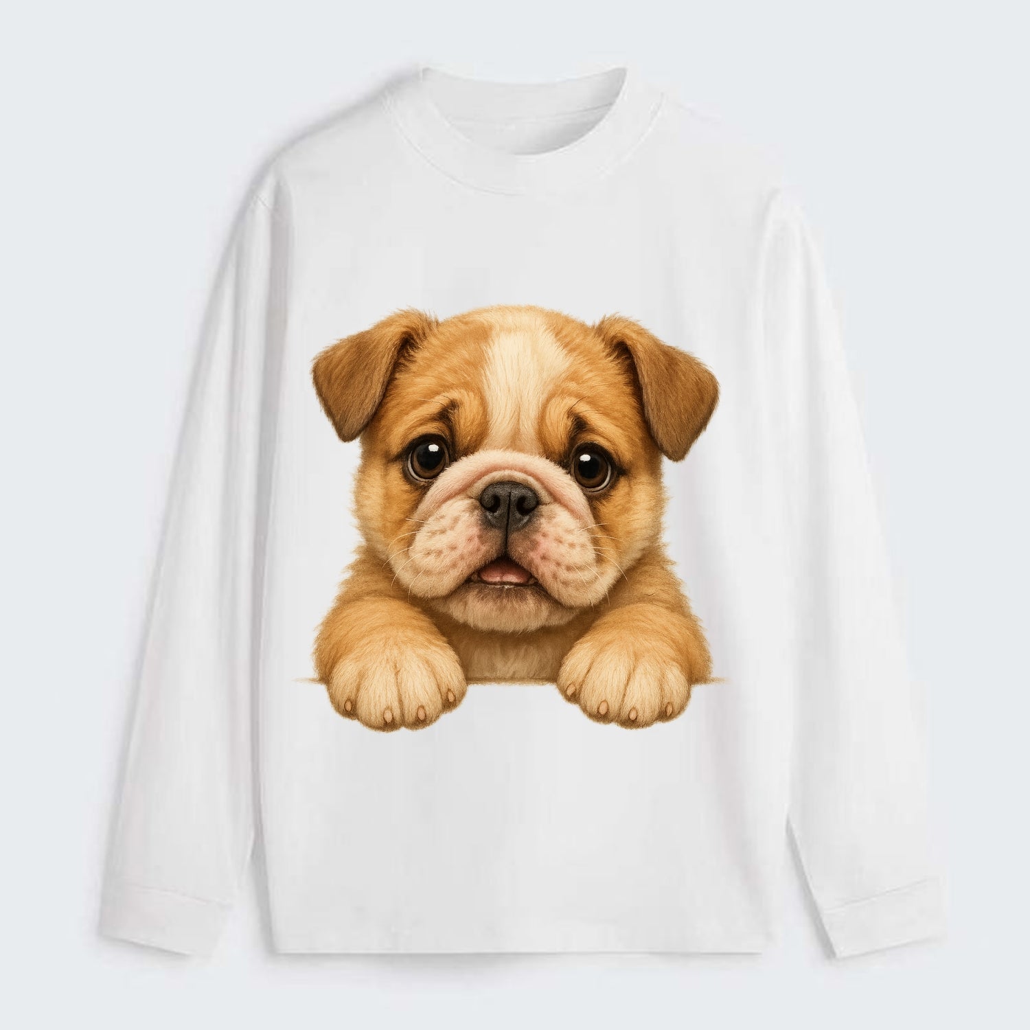 Bulldog  - Classic Long Sleeve Shirt - White
