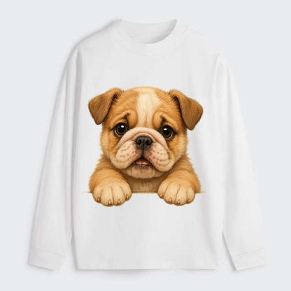 Bulldog  - Classic Long Sleeve Shirt - White