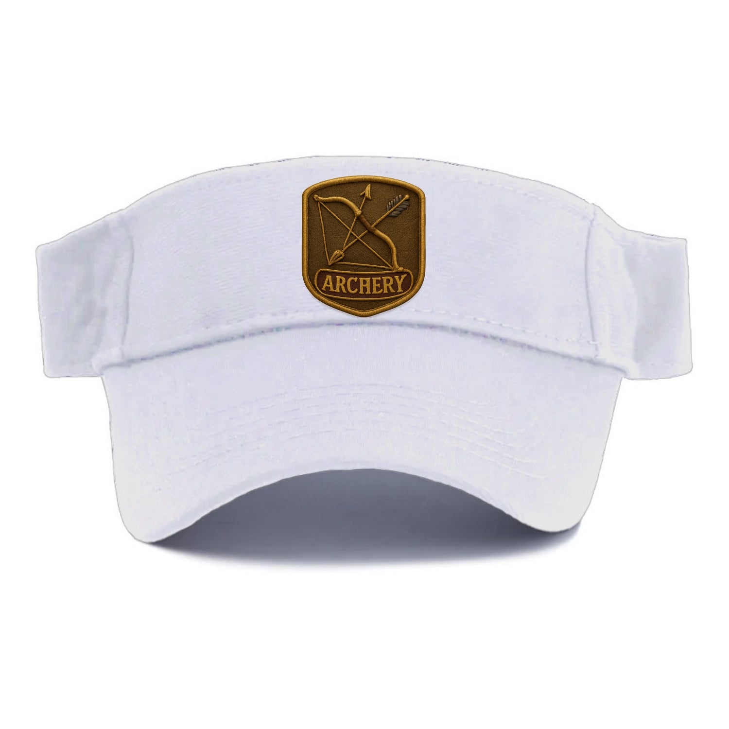 Bow and arrow crossed - archery enthusiast - Visor - White