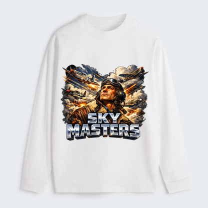 Sky Masters - Classic Long Sleeve Shirt - White