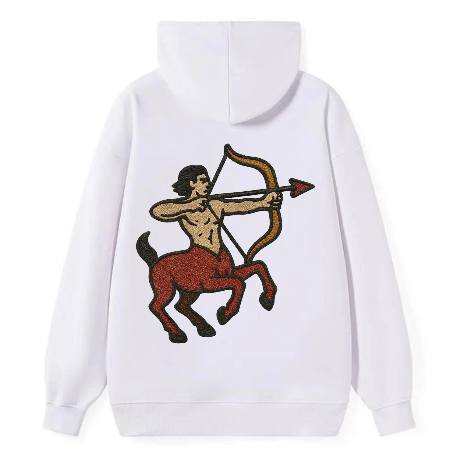 Sagittarius Arrow  - Classic Pullover Hoodie - White