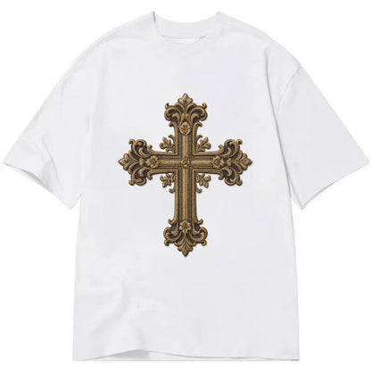 Victorian Cross  - Classic T-shirt - White